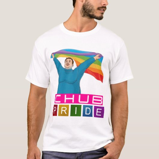CHUB PRIDE、LGBTQ+ ゲイ・プライド Tシャツ (正面)