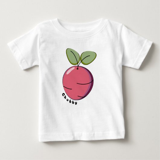 Chubby Beet ベビーTシャツ (正面)