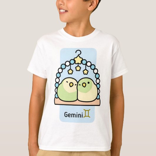 Chubby Bird Zodiac Gemini Tシャツ (正面)