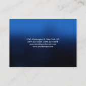 Chubby Blueミニマルスタイリッシュリストビジネスカード 名刺 (裏面)