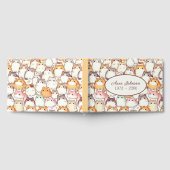 Chubby Cartoon Cat Collection With Hearts ゲストブック (全面)