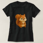  Chubby Cartoon Squirrel Tシャツ (デザイン正面)
