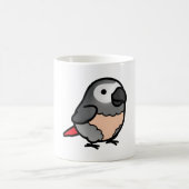 Chubby Congo African Grey - Plucker コーヒーマグカップ (中央)