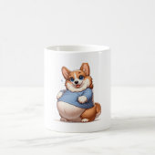 Chubby Corgi Lover Tシャツ – かわいい犬ファン コーヒーマグカップ (中央)