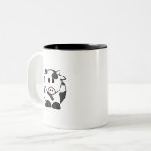 Chubby Cow Kawaii Mug ツートーンマグカップ (正面左)