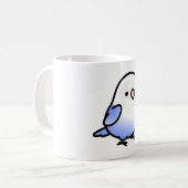 Chubby Fischer's Blue Lovebird コーヒーマグカップ (正面左)
