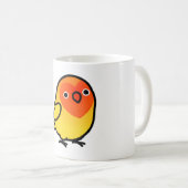 Chubby Fischer's Lutino Lovebird コーヒーマグカップ (正面右)