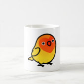 Chubby Fischer's Lutino Lovebird コーヒーマグカップ (中央)