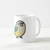 Chubby Green Cheek Turquoise Pineapple Conure コーヒーマグカップ (正面右)