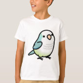 Chubby Green Turquoise Quaker Parrot Tシャツ (正面)