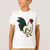 Chubby Japanese Bantam Rooster Tシャツ (正面)