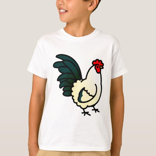 Chubby Japanese Bantam Rooster Tシャツ (正面)