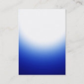 Chubby Monogram Blue White Clean Business Card 名刺 (裏面)
