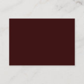 Chubby Monogram Brown Red Clean名刺 名刺 (裏面)
