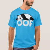 Chubby Panda Oof Internet Video Gaming Gamer Tシャツ (正面)