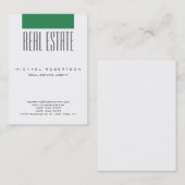 Chubby Sea Green White Clean Agent名刺 名刺 (正面/裏面)