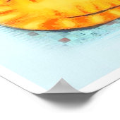 Chubby Tabby & Siamese Cat Cuddle ポスター (角)