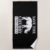 Chubby Unicorns         ビーチタオル (正面)