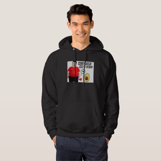 Chubby Weight Water Fat Nikocado Avocado Meme Pun パーカ (正面フル)