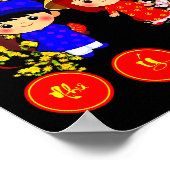 Chuc Mung Nam Moi 2026 ティーシャツ ベトナム旧正月 ポスター (角)