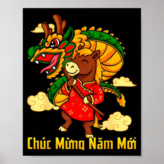 Chuc Mung Nam Moi 2026 午年+龍+ダ ポスター (正面)
