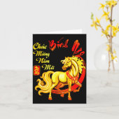 Chuc Mung Nam Moi Binh Ngo Vietnamese Lunar New Ye カード (黄色い花)