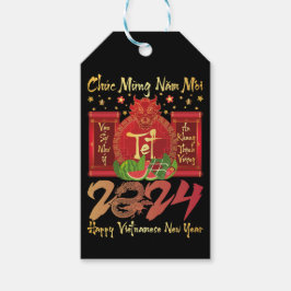 Chuc Mung Nam Moi Happy Vietnam New Year 2024 ギフトタグ