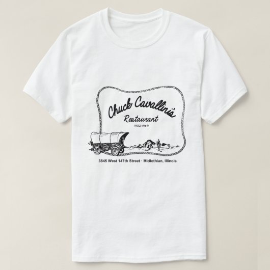 Chuck Cavallin's Restaurant, Midlothian, IL Tシャツ (デザイン正面)