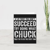 Chuck If At First You Don't Succeed Try Doing What カード (正面)