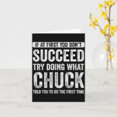Chuck If At First You Don't Succeed Try Doing What カード (黄色い花)