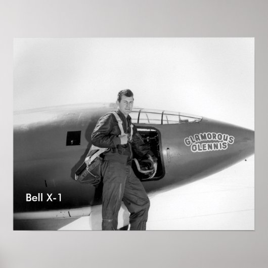 Chuck Yeager Bell X-1ポスター16"x20" ポスター (正面)