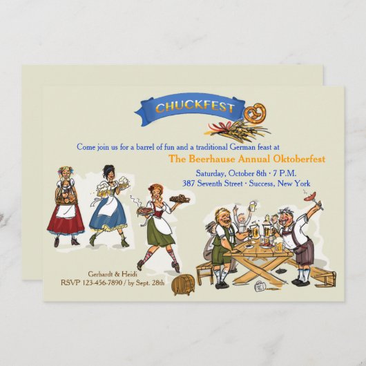 Chuckfest Feast Invitation 招待状 (正面/裏面)