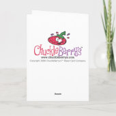 ChuckleBerryの卸売はcb106を梳きます カード (裏面)