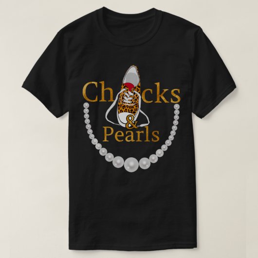 Chucks and Pearls 2021 Leopard  Tシャツ (デザイン正面)