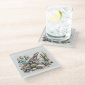 Chuckwalla Chillin ガラスコースター (アングル)