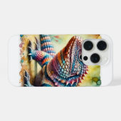 Chuckwalla Lizard 190624AREF101 - Watercolor iPhoneケース (裏面横)