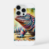 Chuckwalla Lizard 190624AREF101 - Watercolor iPhoneケース (裏面)