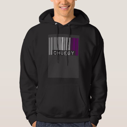 Chuegy Asexual Pride Flag Barcode LGBTQ  Joke Slan パーカ (正面)