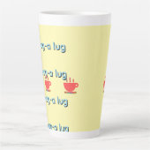 Chug A Lug Yellow   カフェラテマグ (正面)