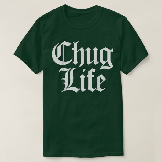 CHUG LIFE Heavy Metal Thrash Djent Guitarist Guita Tシャツ (デザイン正面)