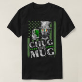 Chug The Mug, Irish Abraham Lincoln St Patricks Da Tシャツ (デザイン正面)