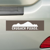 Chugach Please バンパーステッカー (車上)