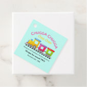 Chugga Choo Trainをテーマにした漫画2回目の誕生日 フェイバータグ (インサイチュ)