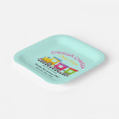 Chugga Choo Trainをテーマにした漫画2回目の誕生日 ペーパープレート (傾斜あり)