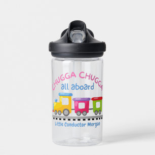 Chugga Choo TrainをテーマにしたCartoon Any Age誕生日 ウォーターボトル