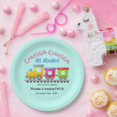 Chugga Choo TrainをテーマにしたCartoon Any Age誕生日 ペーパープレート (パーティー)