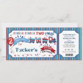 Chugga Chugga二つの誕生日パーティーの招待 セーブザデート (正面)