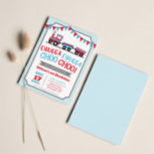 Chugga Chugga Choo Choo Birthday Party Invitation 招待状