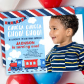 Chugga Chugga Choo Choo Train誕生日写真 招待状