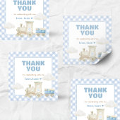 Chugga Chugga Train Birthday  スクエアシール